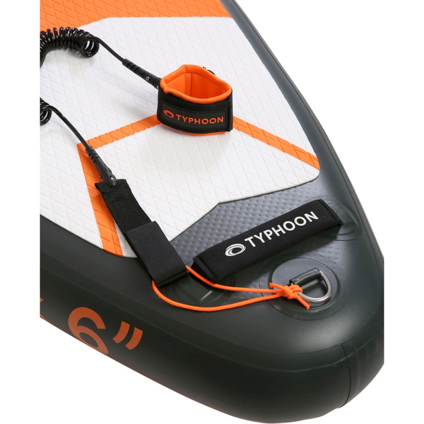 2026 Typhoon Pacchetto 482118 - Black / Orange Per Stand Up Paddle Board Gonfiabile 10'2